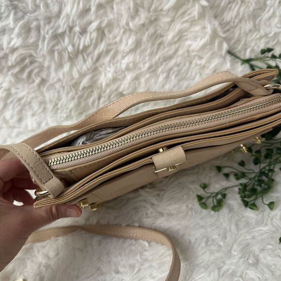 Botkier New York Warren City Blush Leather Crossbody Shoulder Bag NEW - Picture 3 of 10